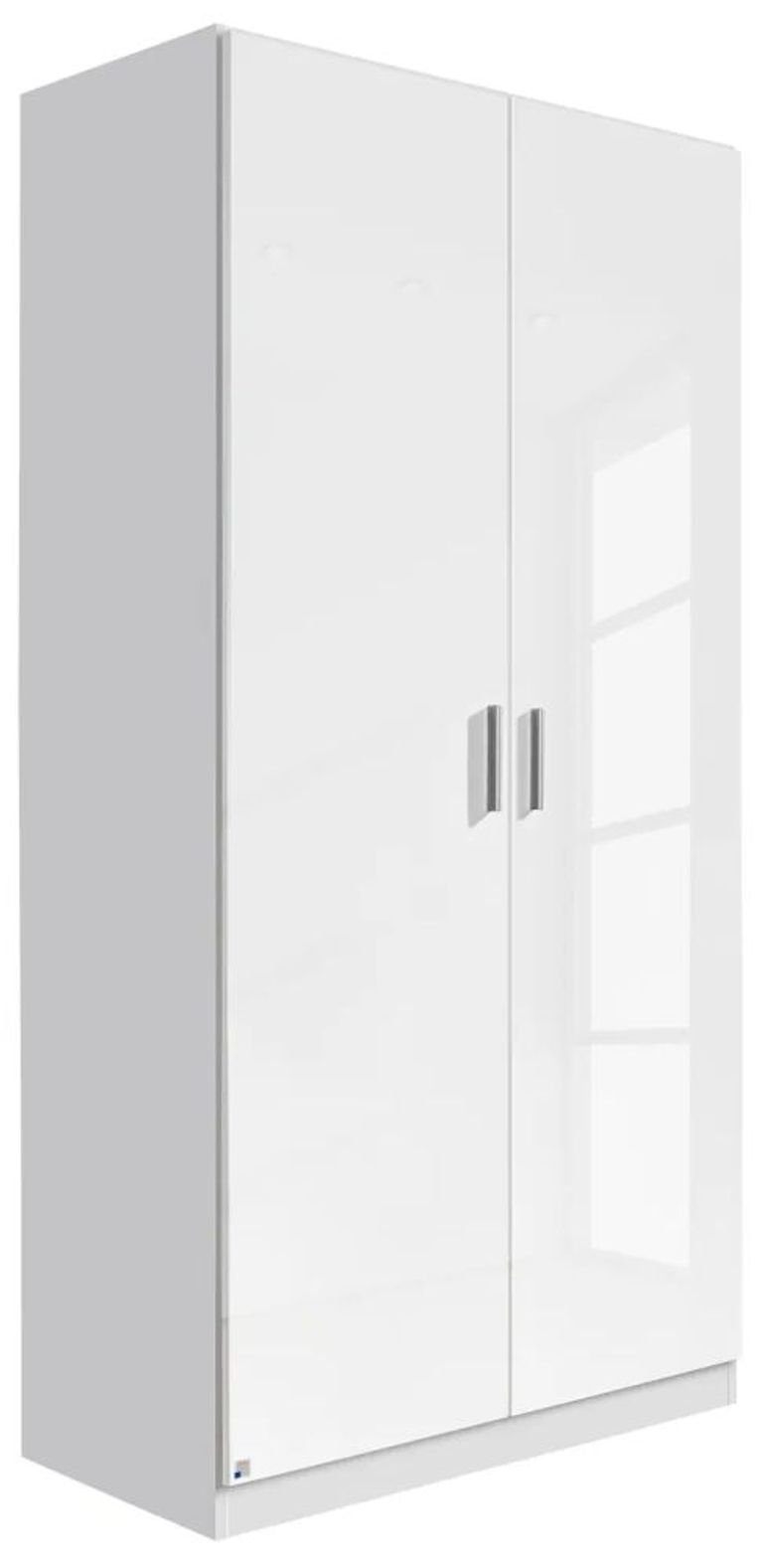 Rauch Celle 91cm White Gloss 2 Door Wardrobe
