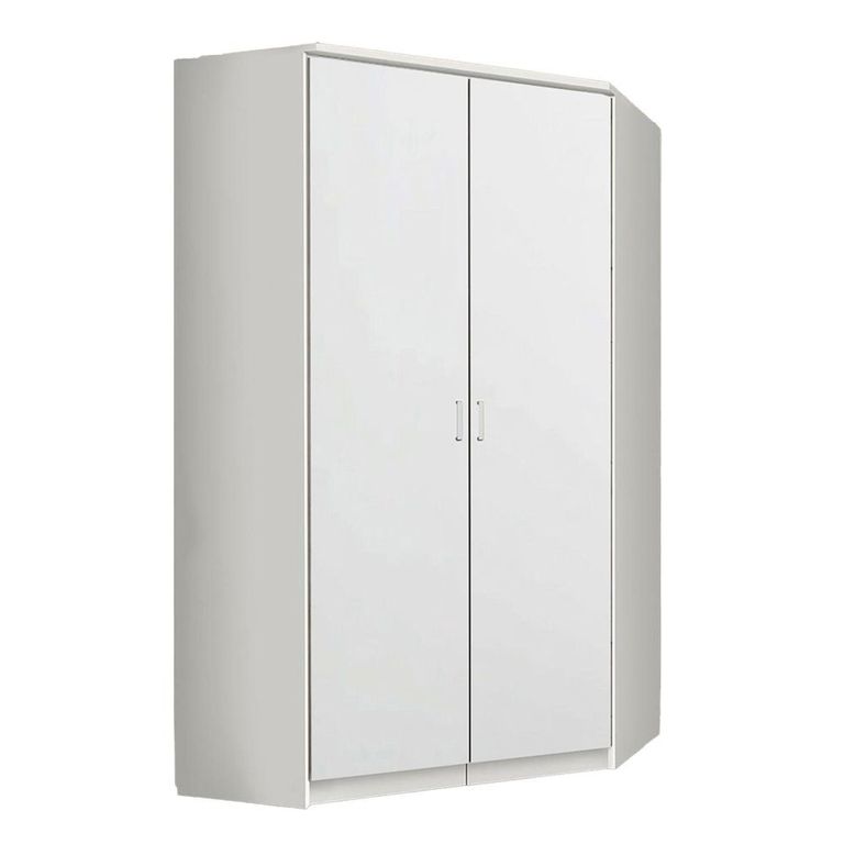 Rauch Celle Matt 117cm 2 Door Corner Wardrobe - Alpine White