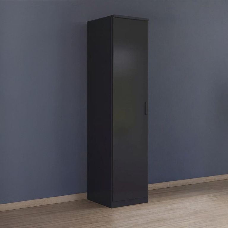 Rauch Celle Matt 47cm 1 LH Door Wardrobe - Metallic Dark Grey