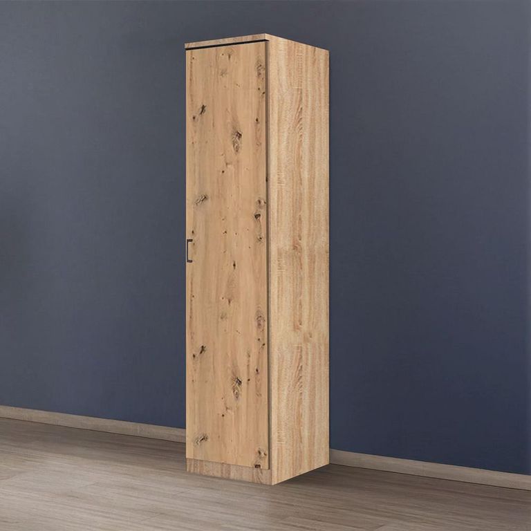 Rauch Celle Matt 47cm 1 RH Door Wardrobe - Sonoma Oak and Artisan Oak