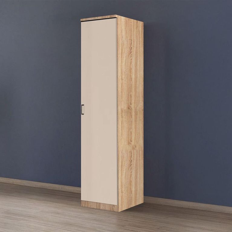 Rauch Celle Matt 47cm 1 RH Door Wardrobe - Sonoma Oak and Champagne