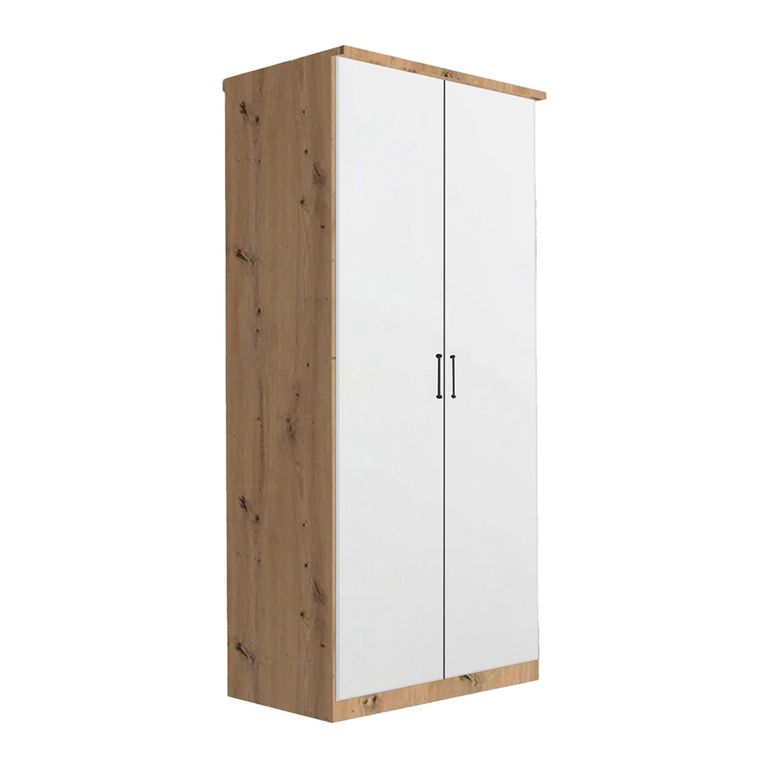 Celle Wardrobe - 91cm - 2 Door - Artisan Oak & Alpine White