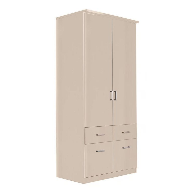 Celle Wardrobe - 91cm - 2 Door - Champagne - 4 Drawer & Extras