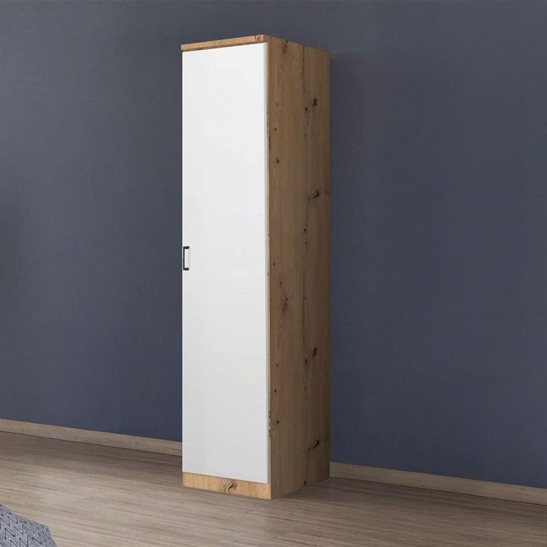 Rauch Celle Super 47cm 1 RH Door Wardrobe - Artisan Oak and Alpine White