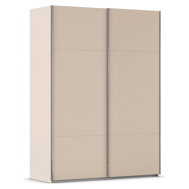 Rauch Contido 162cm 2 Door Sliding Wardrobe with Extras - Champagne