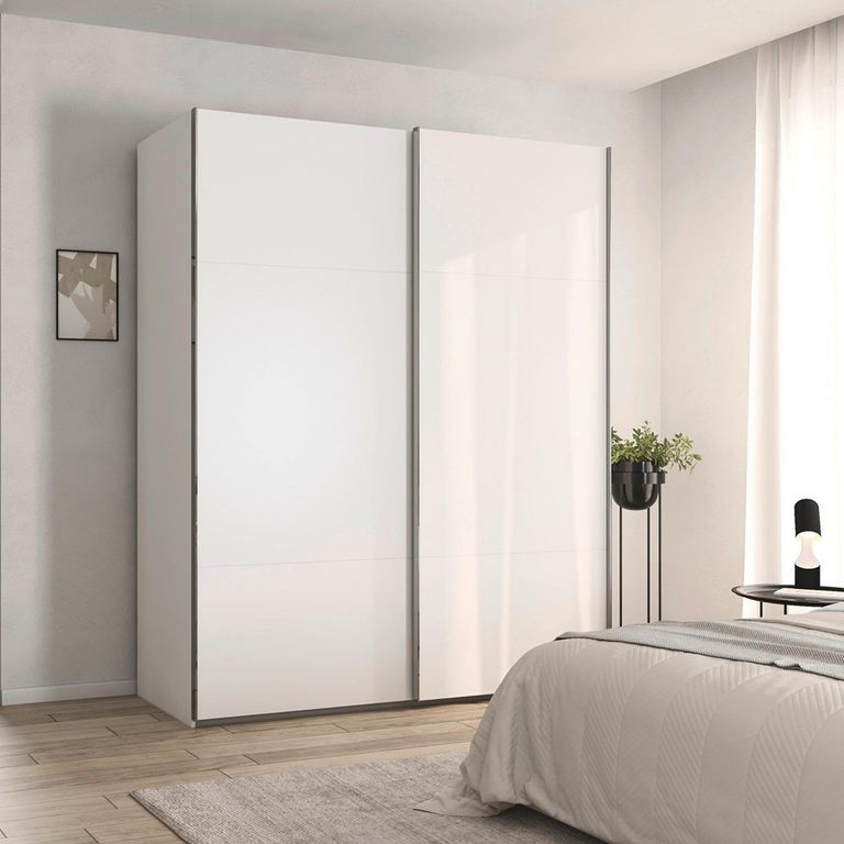 Rauch Contido 181cm 2 Door Sliding Wardrobe with Extras - Alpine White