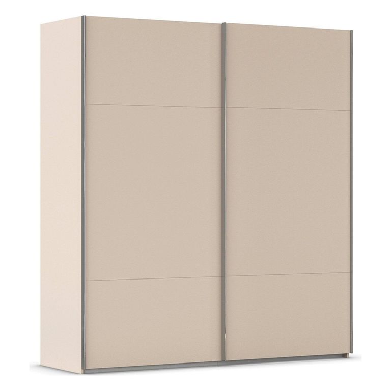 Rauch Contido 201cm 2 Door Sliding Wardrobe with Extras - Champagne