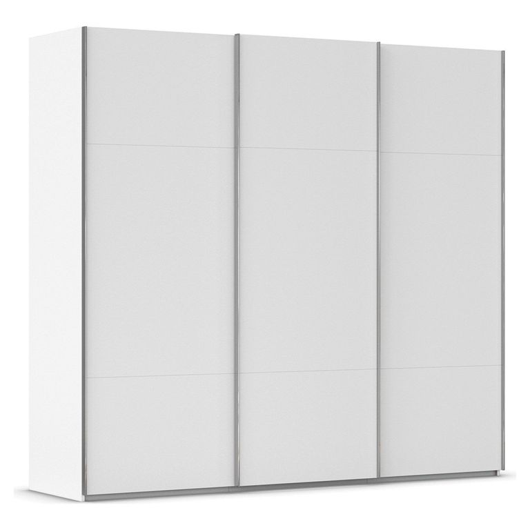 Rauch Contido 242cm 3 Door Sliding Wardrobe with Extras - Alpine White