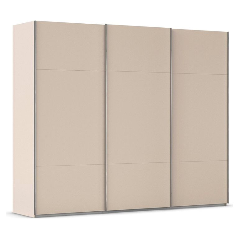 Rauch Contido 271cm 3 Door Sliding Wardrobe with Extras - Champagne