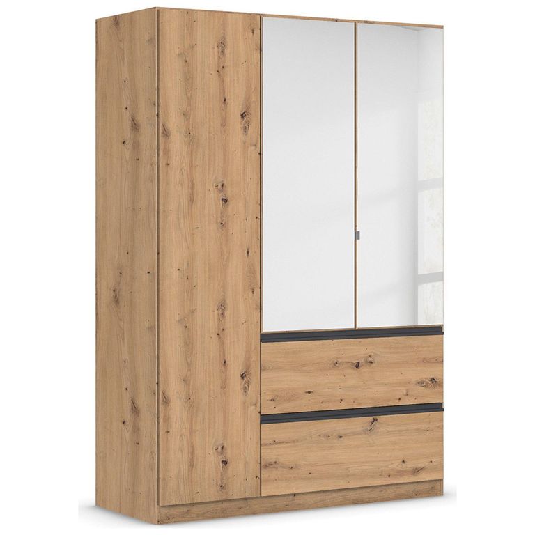 Rauch Costa 136cm 3 Door Combi Wardrobe - Artisan Oak