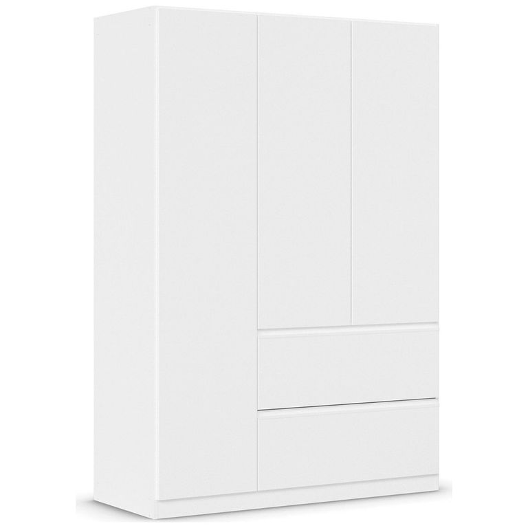 Rauch Costa 136cm 3 Door Wardrobe with Drawers - Alpine White