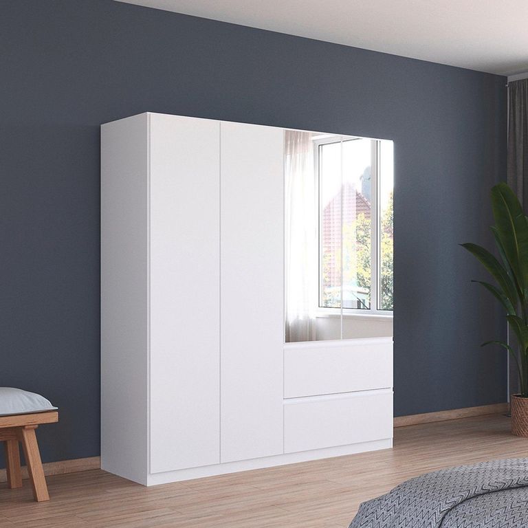 Rauch Costa 181cm 4 Door Combi Wardrobe - Alpine White