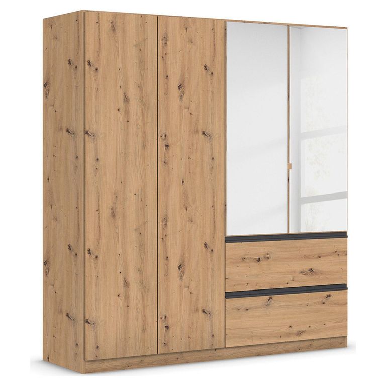 Rauch Costa 181cm 4 Door Combi Wardrobe - Artisan Oak