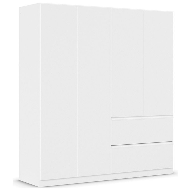 Rauch Costa 181cm 4 Door Wardrobe with Drawers - Alpine White