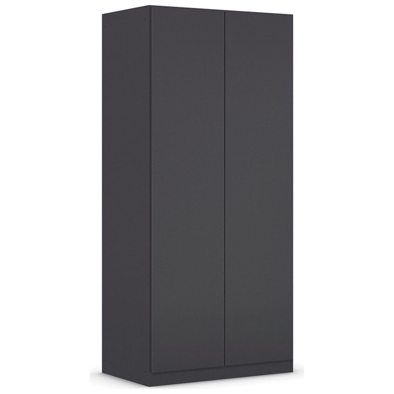 Rauch Costa 91cm 2 Door Wardrobe - Metallic Dark Grey