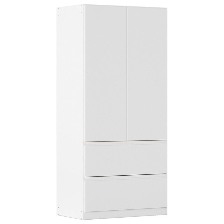 Rauch Costa 91cm 2 Door Wardrobe with Drawers - Alpine White