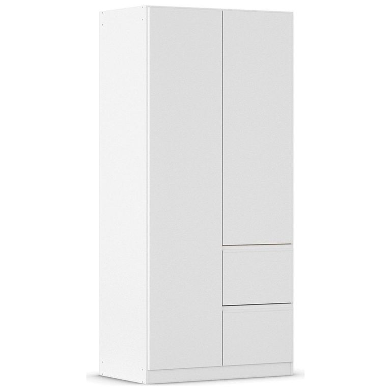 Rauch Costa 91cm 2 Door Wardrobe with LHF Drawers - Alpine White