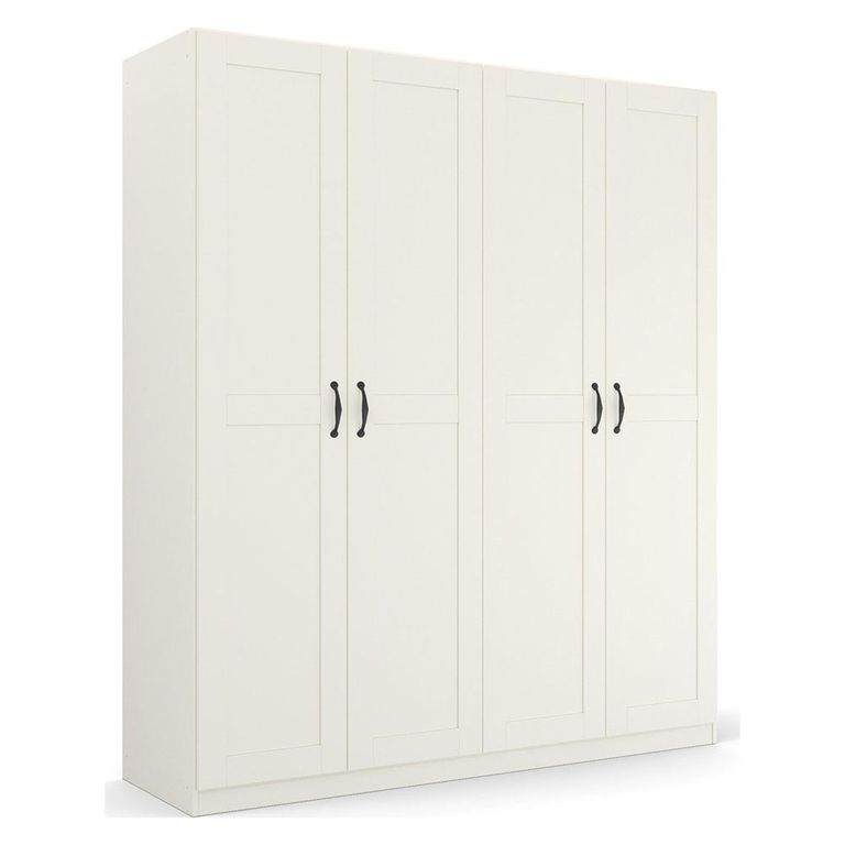 Rauch Cottage 181cm 4 Door Wardrobe - Alpine White