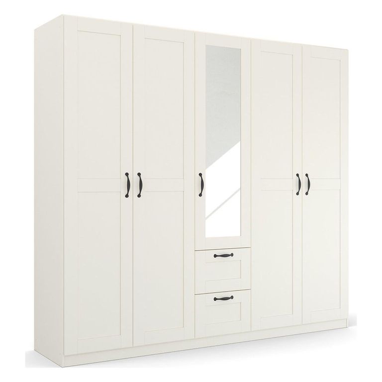 Rauch Cottage 226cm 5 Door Combi Wardrobe - Alpine White