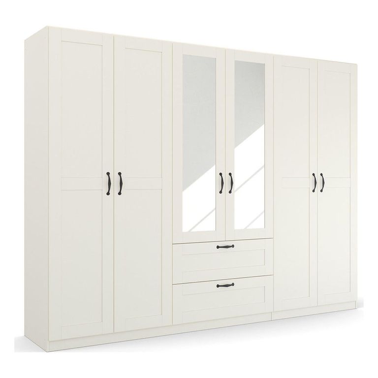 Rauch Cottage 271cm 6 Door Combi Wardrobe - Alpine White
