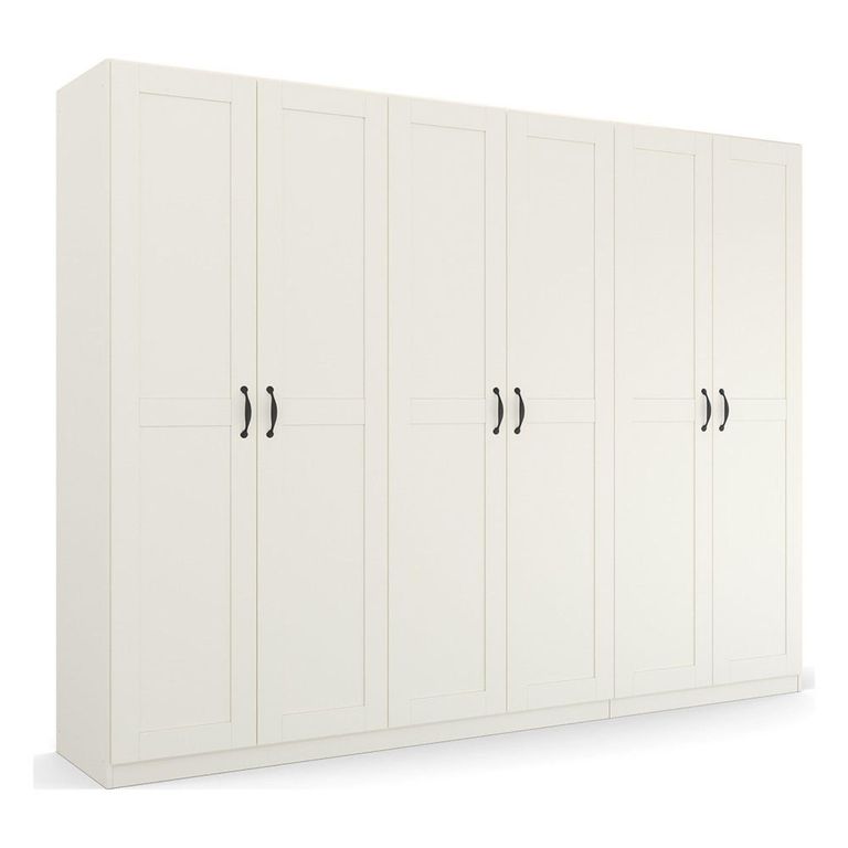 Rauch Cottage 271cm 6 Door Wardrobe - Alpine White