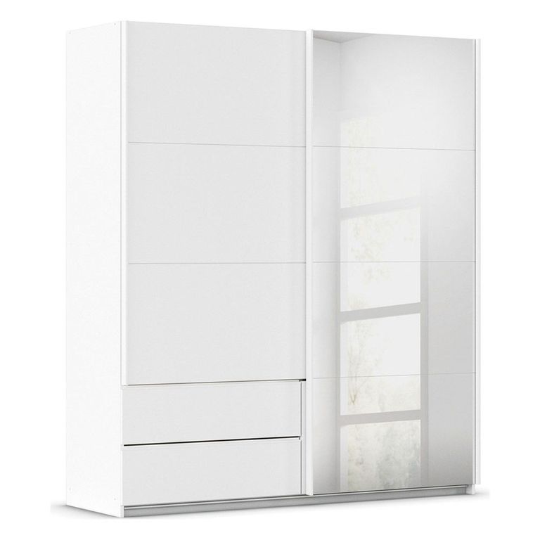 Rauch Elara 181cm 2 Door Combi Sliding Wardrobe - Alpine White