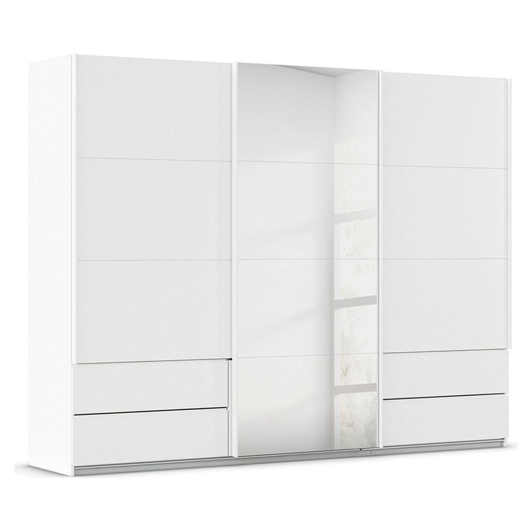 Rauch Elara 271cm 3 Door Combi Sliding Wardrobe - Alpine White