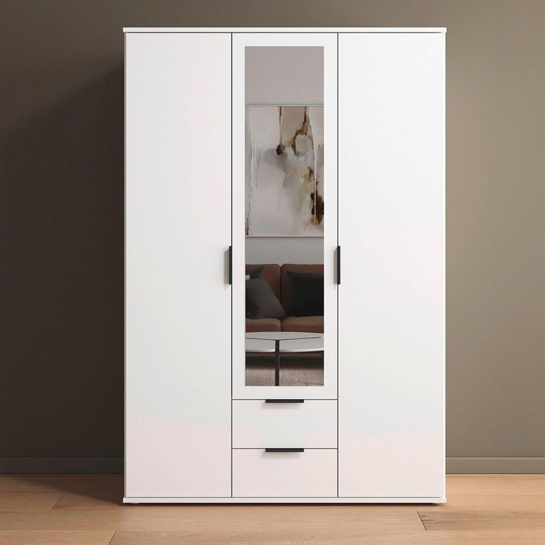 Rauch Essea 127cm 3 Door Combi Wardrobe - Alpine White