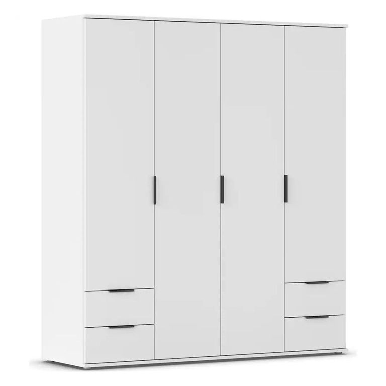 Rauch Essea 168cm 4 Door Wardrobe with Drawers - Alpine White