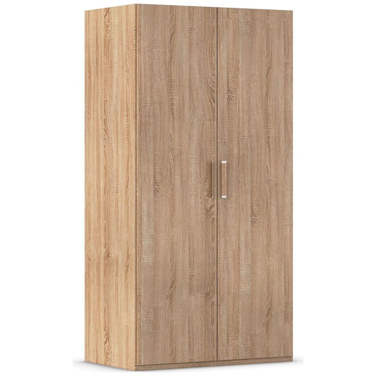 Evelyn Wardrobe - 101cm - 2 Door - H 197cm - Sonoma Oak