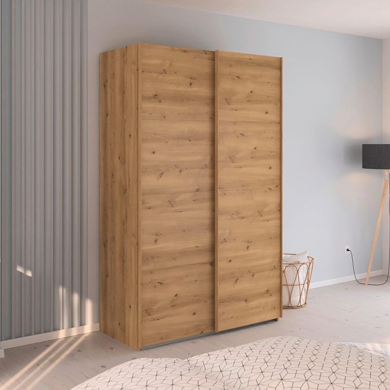 Rauch Evelyn 137cm 2 Door Sliding Wardrobe - Wild Oak