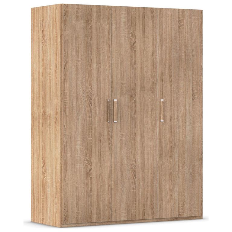 Evelyn Wardrobe - 151cm - 3 Door - H 197cm - Sonoma Oak
