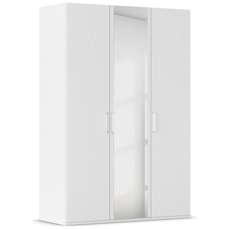 Evelyn Mirror Wardrobe - 151cm - 3 Door - H 223cm - Alpine White