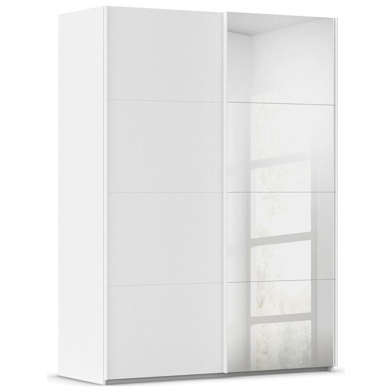 Rauch Evelyn 162cm 2 Door Sliding Wardrobe with Mirror - Alpine White