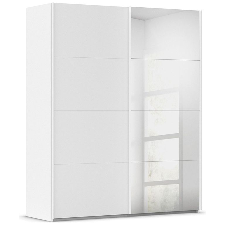 Rauch Evelyn 181cm 2 Door Sliding Wardrobe with Mirror - Alpine White