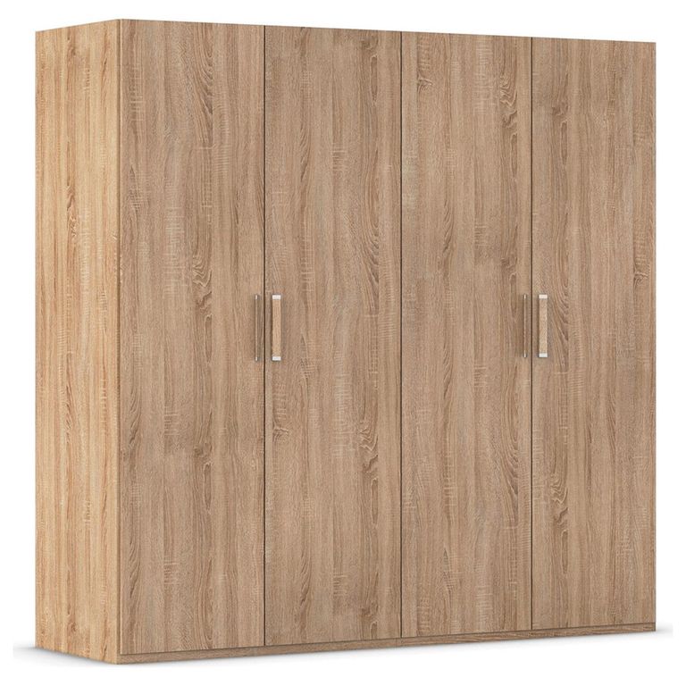 Rauch Evelyn 201cm 4 Door Wardrobe - H 197cm - Sonoma Oak