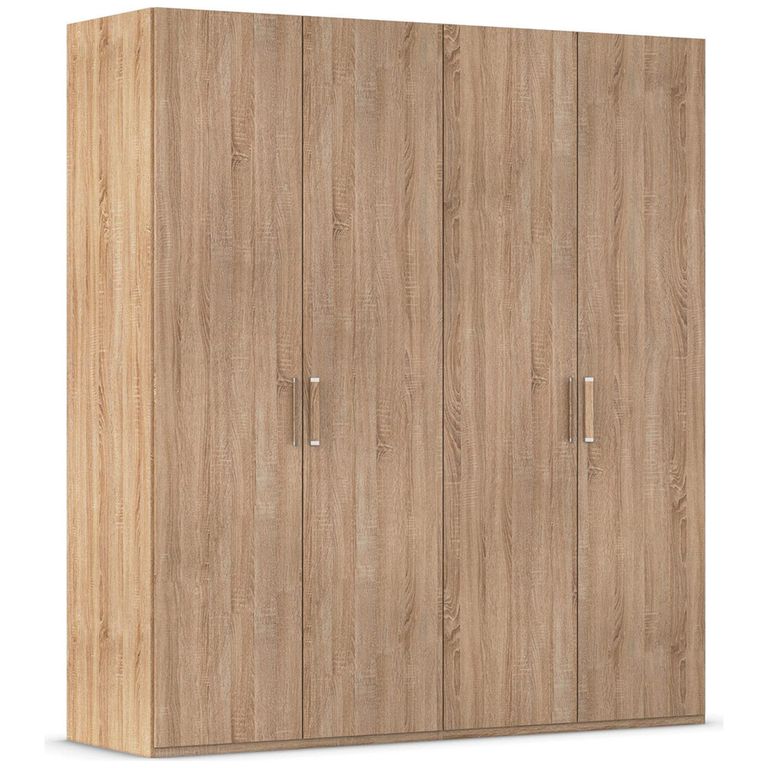 Evelyn Wardrobe - 201cm - 4 Door - H 223cm - Sonoma Oak