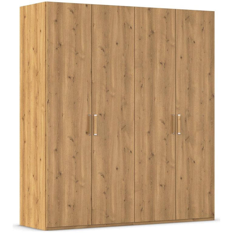 Evelyn Wardrobe - 201cm - 4 Door - H 223cm - Wild Oak