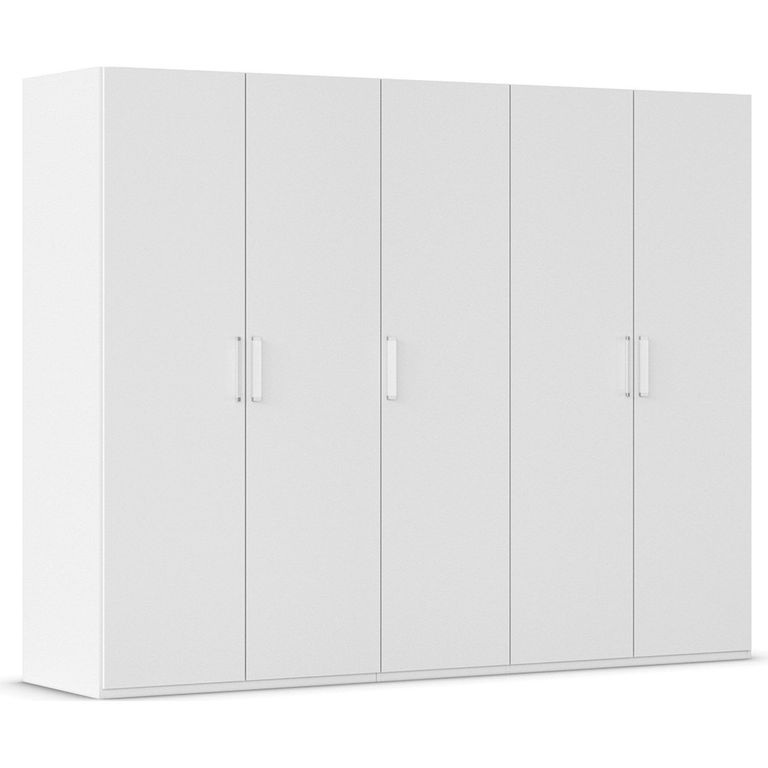 Rauch Evelyn 251cm 5 Door Wardrobe - H 197cm - Alpine White