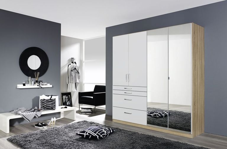 Rauch Homburg Gloss Wardrobe with Drawers - Variation Available