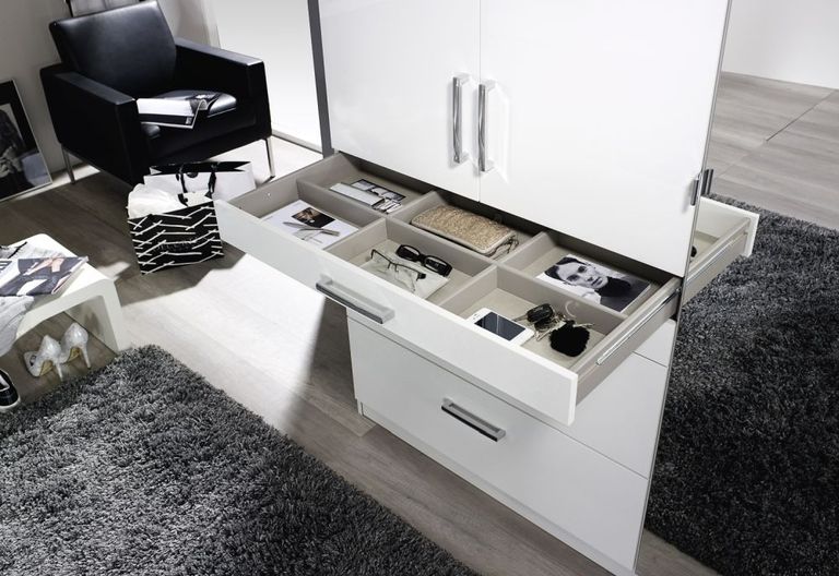 Rauch Homburg Gloss Wardrobe with Drawers - Variation Available