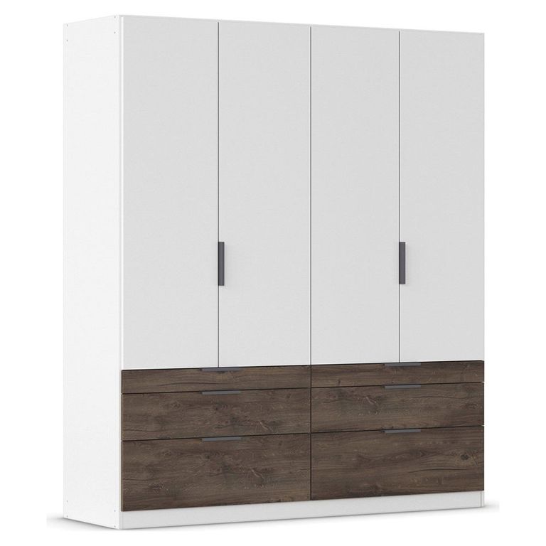 Rauch Koda 181cm 4 Door Wardrobe with Drawers - Alpine White