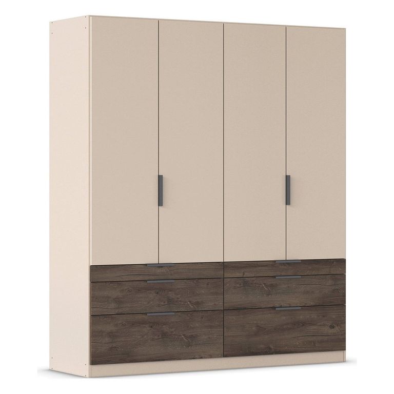 Rauch Koda 181cm 4 Door Wardrobe with Drawers - Champagne