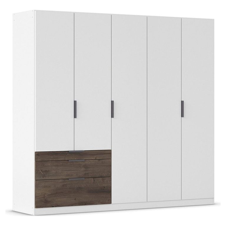 Rauch Koda 226cm 5 Door Wardrobe with RHF Drawers - Alpine White