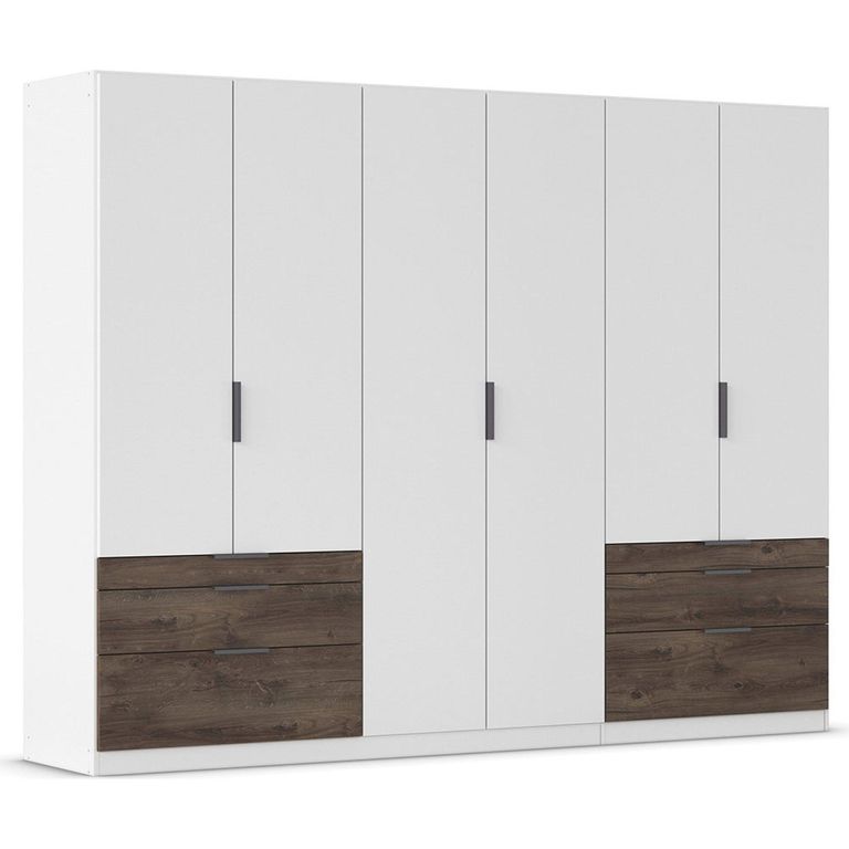 Rauch Koda 271cm 6 Door Wardrobe with Drawers - Alpine White