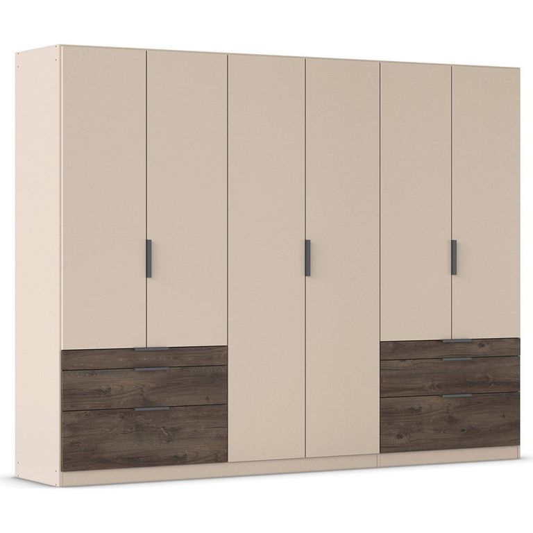 Rauch Koda 271cm 6 Door Wardrobe with Drawers - Champagne