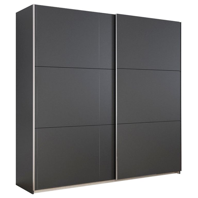 Rauch Kronach 218cm 2 Door Sliding Wardrobe - Metallic Dark Grey