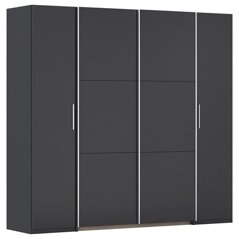 Rauch Kronach 225cm 4 Door Wardrobe - Metallic Dark Grey