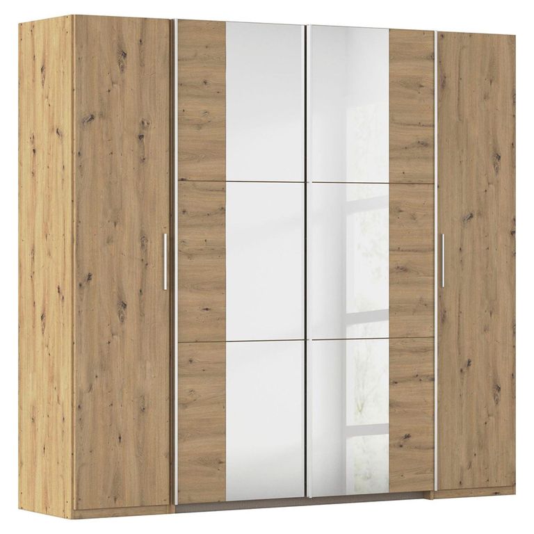 Rauch Kronach 225cm 4 Door Wardrobe with Mirror - Artisan Oak