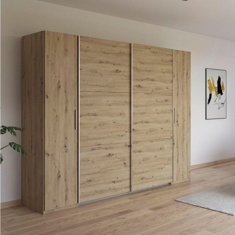 Rauch Kronach 268cm 4 Door Wardrobe - Artisan Oak